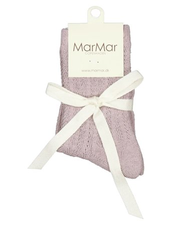 MarMar Copenhagen Knee Socks Pointelle - Beige - 25-27