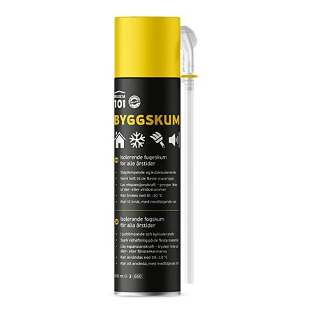 RELEKTA101 Byggskum 101 Isolerende Fugeskum For Alle Årstider 500ml