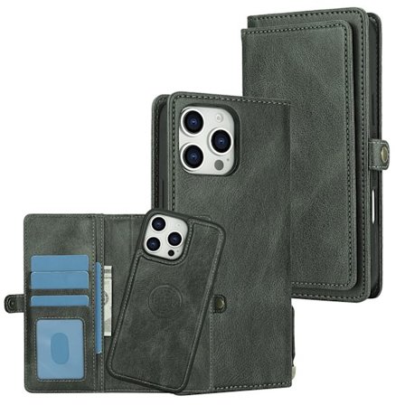 iPhone 16 Pro - Praktiskt Robust 2-1 Plånboksfodral