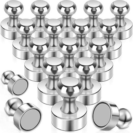 18 stk. kjøleskapsmagneter, sterke neodymmagneter, små pinnemagneter for kjøleskap, whiteboard, minimagneter
