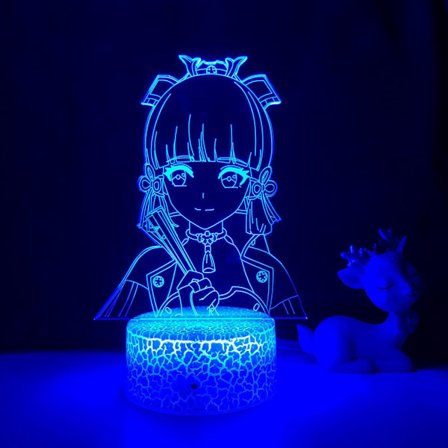 WJ Genshin Impact LED-yövalo lapsen makuuhuoneen sisustukseen, lasten syntymäpäivälahja, Genshin Impact LED-yölamppu sängyn viereen