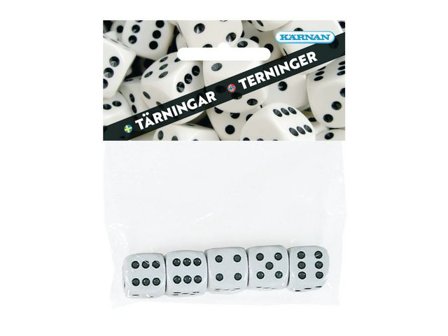 KÄRNAN Tärningar, svart och vit 5/fp - Lyreco - Skola och förskola - Lekmaterial - Tärningar