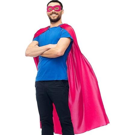 Voksne Superhelt-kappe og maske for menn kvinner - Masquerade Super Hero Spirit Day Team Dress-up Costume Party Favors