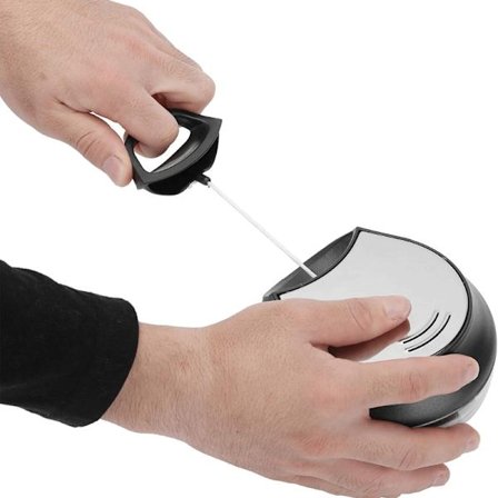 Suuri vihannesleikkuri narulla 500 ml Musta 200