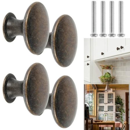 12 stykker Vintage skap knotter antikk bronse skap dør trekk knott