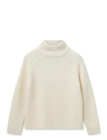 MOS MOSH Mmthyra Highneck Knit Kräm
