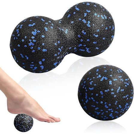 2 stk. Jordnøddesmør Massagebold Fascia Bold Sæt Dyb Væv Massage Værktøj Til Myofascial Release, Muskelafslapper