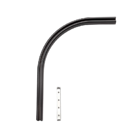 Kirsch FLEXI-BÖJ SVART 90 GR 15X20 CM Gardiner ONESIZE