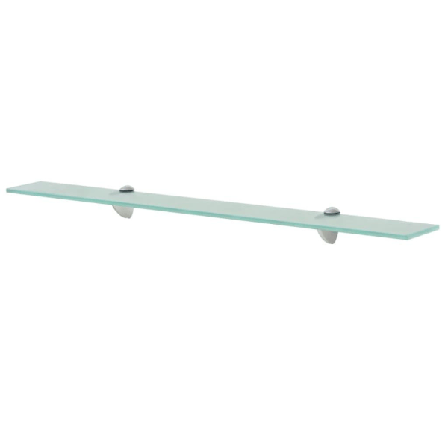 Vidaxl Svävande Hyllor 2 St Glas 80x20 Cm 8 Mm Transparent