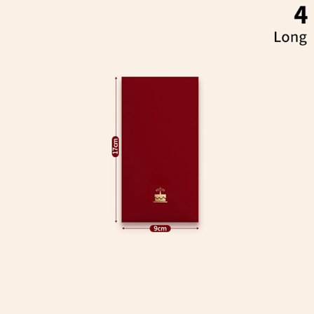 6 stk/pakke Røde konvolutter Nyttårs vårfestival Lykkepenger