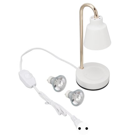 Aromaterapi Smeltevoks Lampe Mini Justerbar Lys Voksvarmer Hvit Soverom Dekorativt Lys Nattlys 110V til 220V EU