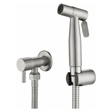 Rustfritt stål bidet toalett spray, bidet spray sett, kran spray toalett spray