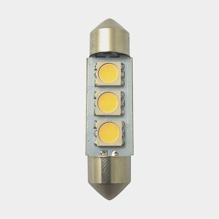 Lampa LED 1852-Marine, 10 - 36 V DC, 0.6 W, Ø13 x 31 mm, rurkowa / pinol, z ciepłym białym światłem, 2-pack - Jachtowa
