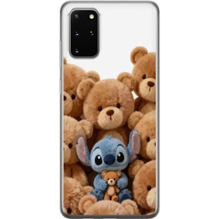 Kompatibel Mobilcover til Samsung Samsung Galaxy S20+ Sød og sikker illustration med Stitch omgivet af bamser, der skaber en varm og legende følelse