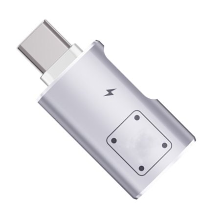 Muunnin USB A Type C naaras USB C uros OTG-adapteri latausportilla