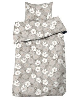 Dynebetræk sæt Thea floral 2-delt Beige