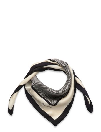 Th Elevated Flag Silk Square Black Tommy Hilfiger