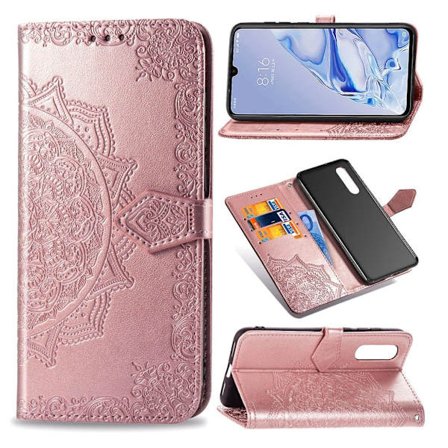 Mandala Xiaomi Mi 9 Pro Flip kotelot - Ruusukulta