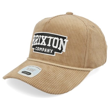 Brixton - Beige adjustable Czapka Z Daszkiem - Pierson Sand Corduroy A-Frame Adjustable @ Hatstore