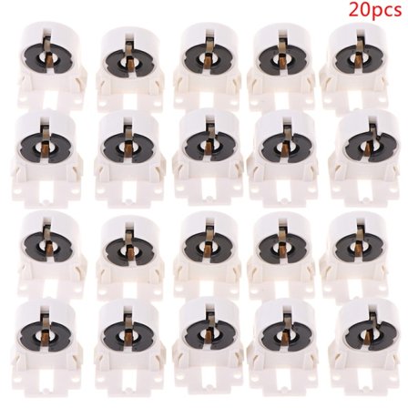 T8/G13 Lysrørsholder Varmebestandig Lampehoulder Light 20ST