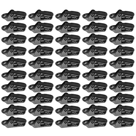 50 st Sail Tarp-klämmor Säkrar med Starkt Låsgrepp för Camping, Tält, Markiser, Banner - Spänn
