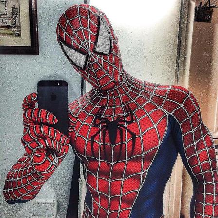 Raimi Spider-Mans barn och vuxna overall cosplaydräkt kostymfestgåva - WELLNGS 0 Kids S (110-120)