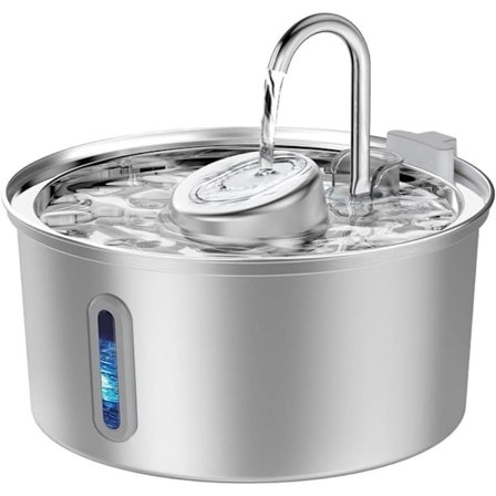 Kattefontene i rustfritt stål 3,2 L – Automatisk vanndispenser for innekatt