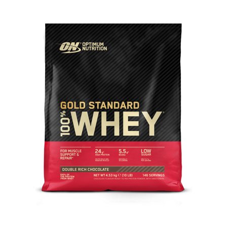 Optimum Nutrition Gold Standard 100% Whey, 4,54kg - Double Rich Chocolate