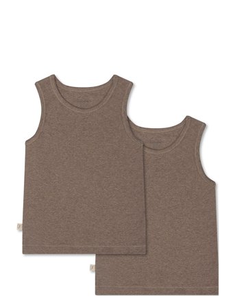 That's Mine Cuno Tanktop 2-Pack - Brown - 116