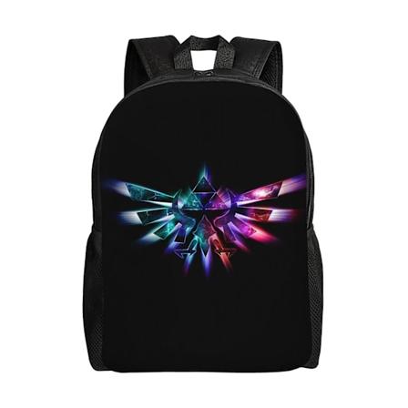 c50 The Legend Of Zelda Logo Ryggsekk Lett Basis Unisex Dagstursekk Skolesekk Student Ryggsekk Skoleveske Reiseveske For Voksen Tenåring Barn deat50