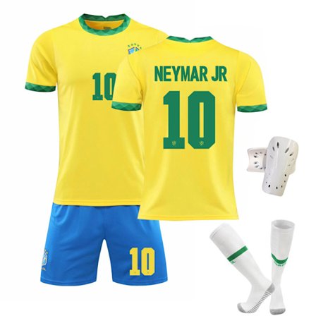 2021 Brasilian koti keltainen nro 10 Neymar nro 7 Paqueta nro 20 Vinicius jalkapalloasusetti