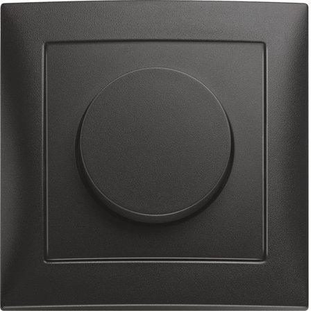 Hager 6328731606 Vriddimmer LED, 3-100W, S.1 Antracit, Strömbrytare & vägguttag