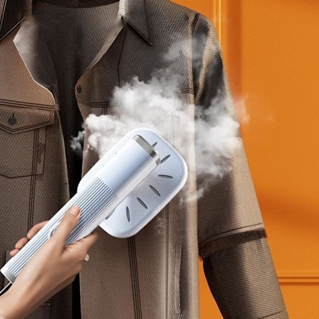 Dampstrygejern til tøj Opgraderet Bærbar Mini Steamer, 180° Roterbar Håndholdt Dampstrygejern, Foldbar Rejsedampstryger til Stof Tøj, God til