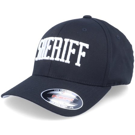 Iconic - Noir flexfit Casquette - Sheriff 3D Black Flexfit @ Hatstore