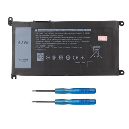 Dell Inspiron 15 3000 15 5000 Vostro 3491 5481 5490 Batteri Erstatning YRDD6 42Wh P93G001 VM732 1VX1H P93G