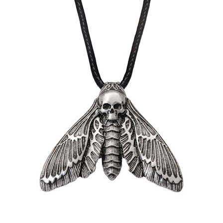 Hodeskalle Halskjede, Hodeskalle Dødninghode Hawkmoth Anheng, Hodeskalle Smykker Gave til Kvinner Menn