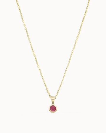 Halsband med månadssten i 18K Gulguld