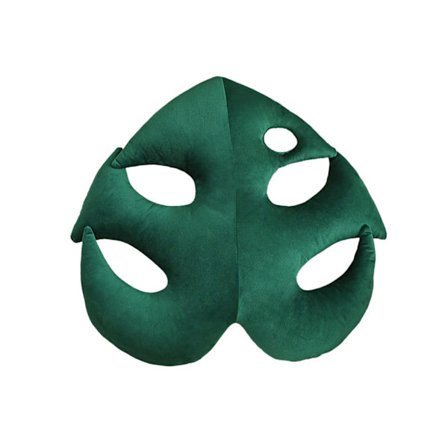 Turtle Back Bambu Soffa Kudde Bladformad Prydnadskudde