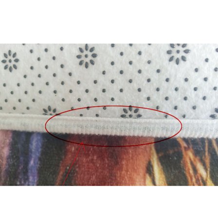 Tredelad Tryckt Badrumsset Toalett Badrumsmatta Sovrum