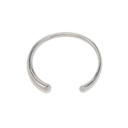 Smidigt armband med öppen manschett SILVER