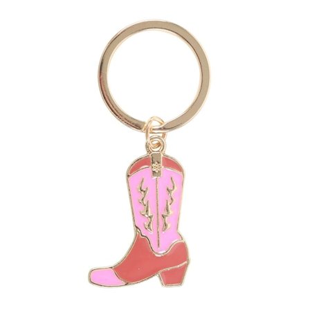 Something Different Cowboy Boot Nyckelring One Size Rosa/Silver