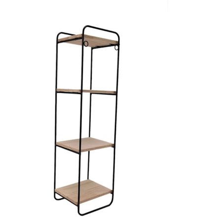 Nordisk stil kreativ hängande dekoration järnhylla dekorativ vägg hylla organisation och förvaring rum arrangör-svart-B