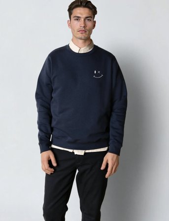 Clean Cut Copenhagen Patrick Sweatshirt - Navy - XL