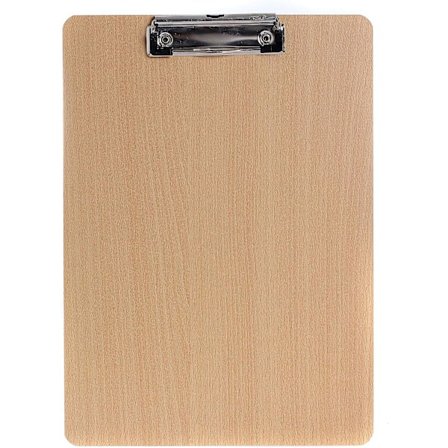 2 A4 træplader med clips, ekstra tykke 4mm, clipboard til skrivning, papir, memomapper, ideel til daglig brug, 315mm*225mm