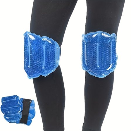 1 kpl polven helmi jääpakkaus Reverse - Uudelleenkäytettävä jääpakkaus polvelle kuuma-kylmä kompressio rentoutukseen - Geeli jääpakkaus joustavalla 