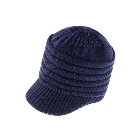 Strikket lue for barn med flat tunge, ensfarget, baby