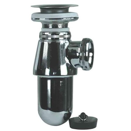 Gelia 3000920402 Pullovesilukko metalli, pohjaventtiili, 32 mm putki, Sisätilaviemäri