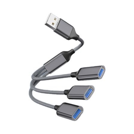 3 i 1 USB 2.0 OTG Adapter USB hann til USB 2.0 multifunksjons splitterkabel