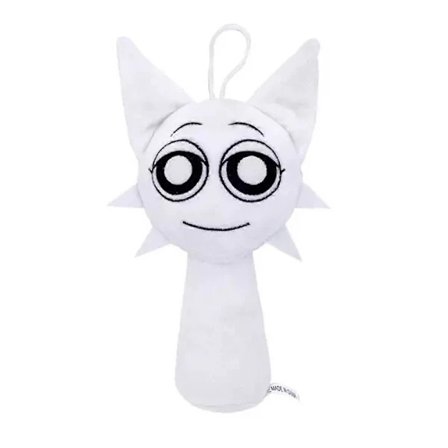 Sprunki Plys, Sprunki Spilleplys, Wenda Sprunki, Grå Sprunki, Til Voksne og Børn hvid