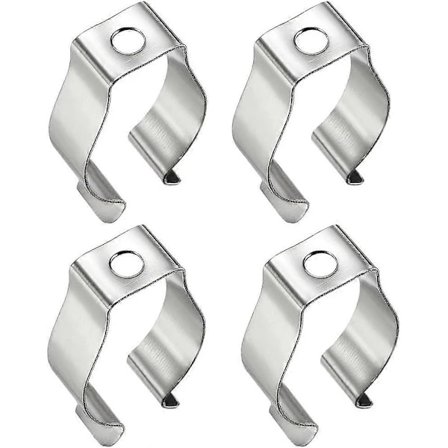 20 stk. T8 U-klemmer Holder Beslag til LED-lysrør, LED-lysrør Udskiftningsmonteringstilbehør